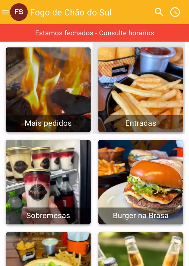Cardápio digital de churrascaria no Gomanda