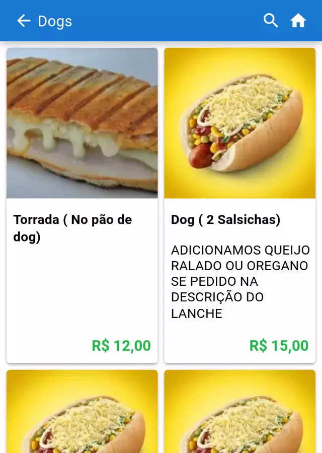 Cardápio digital de lanchonete no Gomanda — produtos com foto e preço (Lanches do Ponto)
