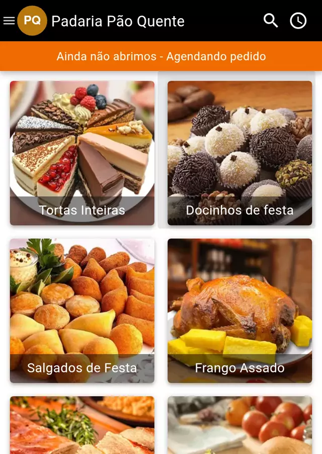 Cardápio digital de padaria no Gomanda