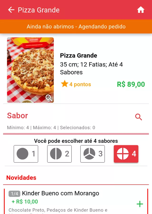 Cardápio digital de pizzaria no Gomanda — produtos com foto e preço (Forno & Massa Pizzaria)